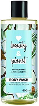 Love Beauty & Planet Coconut Water and Mimosa Flower Aroma Radical Refresher Body Wash, 400 ml
