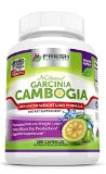 Fresh Healthcare 100 Pure Garcinia Cambogia Extract 10047 180 Capsules and 1600mg Per Serving 10047 Max HCA w Potassium for Rapid Fat Loss and Weight Management 10047 3 Month Supply