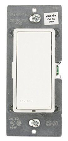 Leviton VRS05-1LZ Vizia RF  Incandescent Switch, Scene Capable, Works with Amazon Alexa