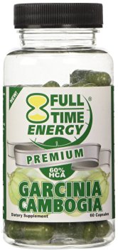 Full-Time Energy 60% HCA Garcinia Cambogia Weight Loss Supplement, 60 Capsules