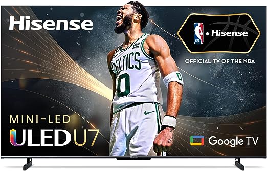 Hisense 55U78KM- 55" Mini-LED 4K ULED 144 Hz Google TV with Quantum Dot Technology Hi-View Engine, Dolby Vision Atmos, IMAX Enhanced Smart TV with HDR10, HDRI0 , HLG, (Canada Model) 2023