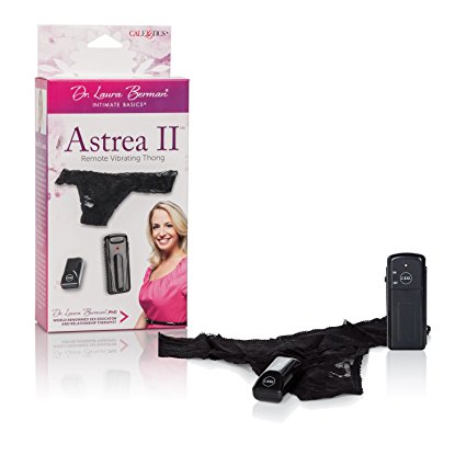 Dr Laura Berman Intimate Basics Astrea II Remote Vibrating Panty – Wireless Control Pleasure Panty Vibrator – Pocket Adult Toys for Couples – Vibe Egg Massager - Black