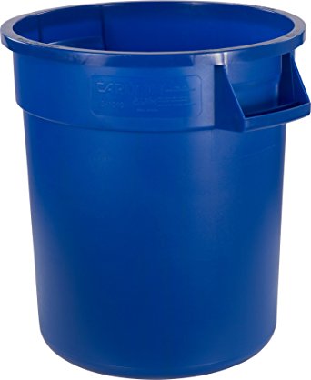 Carlisle 34101014 Bronco Round Waste Container Only, 10 Gallon, Blue