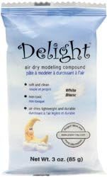 Creative Paperclay Delight Air Dry Modeling Compound 3 Ounces White (3-Pack)