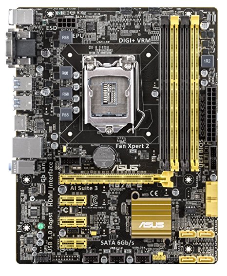 Asus H87M-E Desktop Motherboard - Intel H87 Express Chipset - Socket H3 LGA-1150