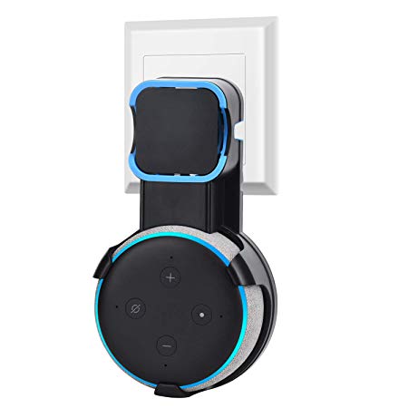 Echo Dot Wall Mount Holder Stand Alexa for Amazon Echo Dot 3rd Gen by Cinolink Black