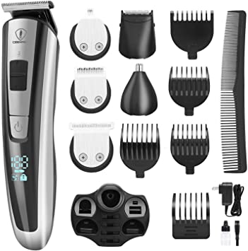 Ceenwes Grooming Kit Professional Beard Trimmer Portable Hair Clippers Hair Trimmer Mustache Trimmer Body Groomer Nose Hair Trimmer for Body Hairs