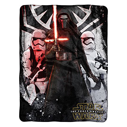 Lucas Films' Star Wars Episode 7: The Force Awakens, First Order Micro Raschel Throw by The Northwest Company, 46" by 60"