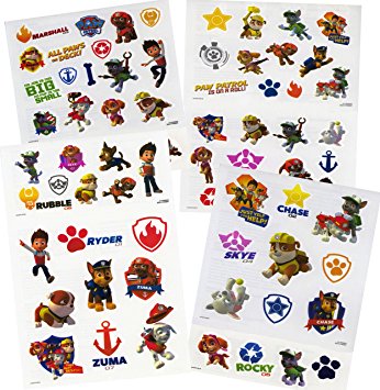 PAW Patrol Tattoos (75 Temporary Tattoos)