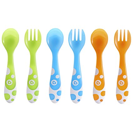 Munchkin 14905 6 Piece Fork and Spoon Set