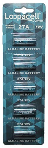 Loopacell 12 Volt Alkaline Alarm Remote Battery MN27/A27 5 Pack