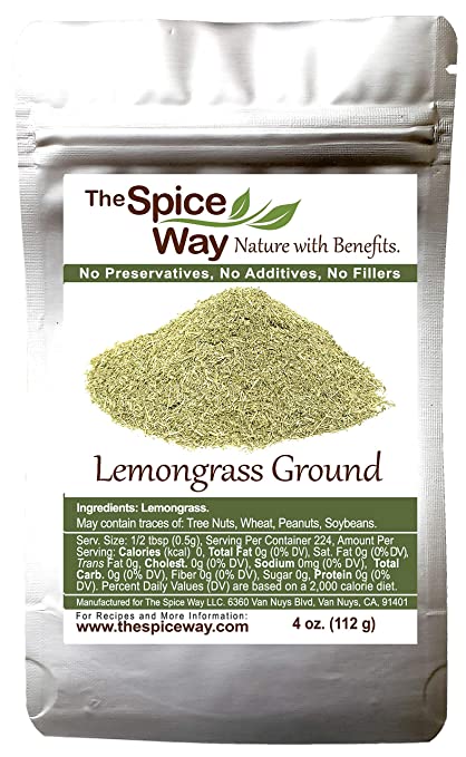 The Spice Way Lemongrass Powder - | 4 oz | freshly ground dried herb. Used for cooking and tea.