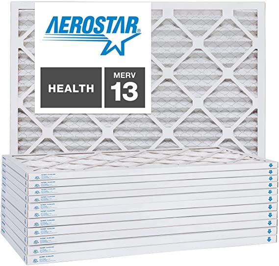 18x20x1 AC and Furnace Air Filter by Aerostar - MERV 13, Box of 12