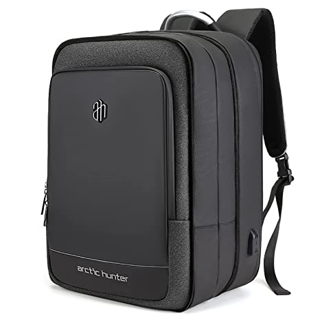 Arctic Hunter Backpack,17 inch Laptop Bag 41 L Expandable and 3 in 1 Convertible Laptop Backpack Tech Bag with usb Charging Port Water-resistant Multiple Compartments Large Capacity Bag for Travel Business