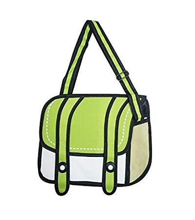 Genius_Baby 3D Style 2D Drawing Cartoon Bag Comic 3D Messenger Bag