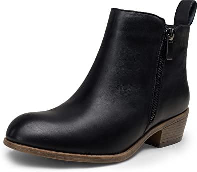 Jeossy Women's Ankle Boots Thick Heel Low Heeled Booties for Women