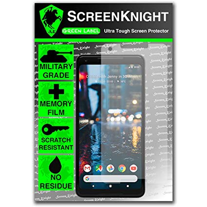 ScreenKnight Google Pixel 2 XL Screen Protector - Military Shield - [Front]