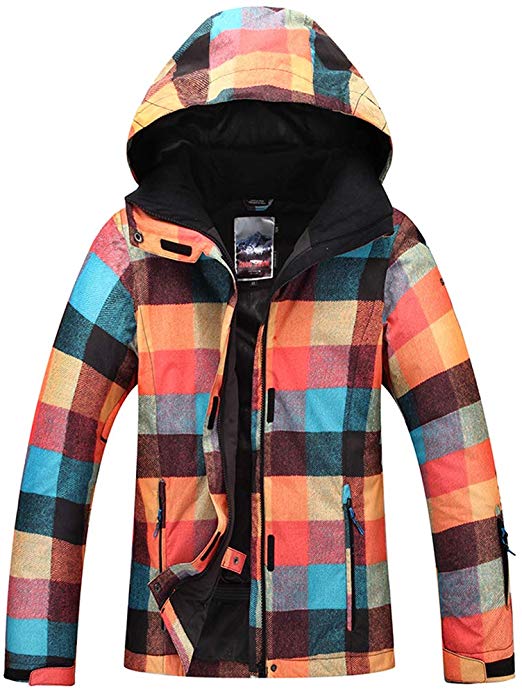 HOTIAN Ski Snowboard Jacket Womens High Windproof Technology Colorful Snow Jacket Pants Set