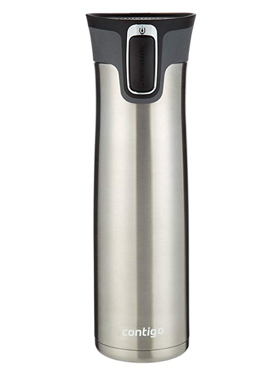Contigo AUTOSEAL West Loop Vacuum Insulated Stainless Steel Travel Mug with Easy-Clean Lid, 24oz, Stainless Steel