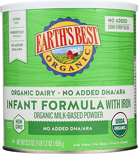 Earth's Best Organic Formula without DHA, 23.2 Ounce