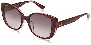 GUESS Gradient Cat-eye Women Sunglasses - (GU7666-D 69T 55 S |55| Red Color Lens)