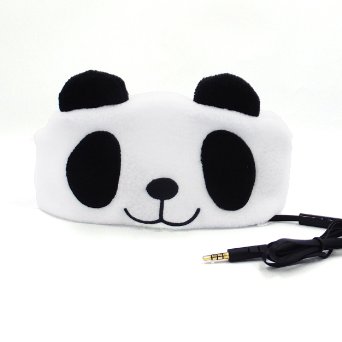 NEW RELEASE ON SALE - Upgrade Magic Sticker - Easy Adjustable Kids costume Headband Headphones - Super Comfortable Soft Fleece Headphones for Children, Perfect for Travel and Home - Chinese Panda