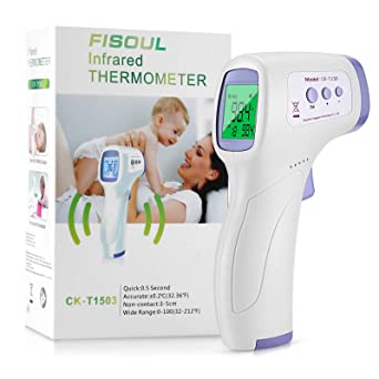 Handheld Non-Contact Thermometer High-Precision Good Safety Fast Measurement Simple Operation,LCD Digital Forehead Thermometer,Room,Offices,Shops,School Measurement
