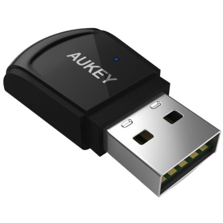 AUKEY Wifi Adapter with Bluetooth 4.0 Speed up to 150Mbps for PC Win 7/8/8.1/10/XP/vista, Compatible with Classic Bluetooth, and More