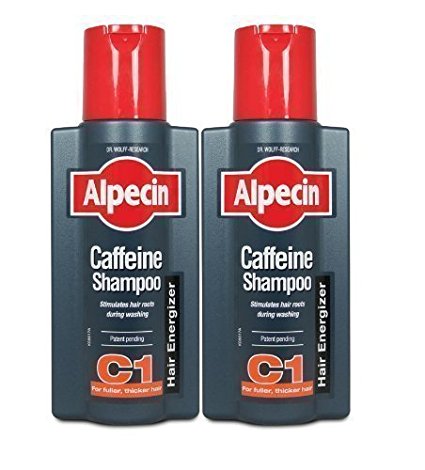 2 x Alpecin Caffeine Shampoo by Dr Wolff (English Manual)