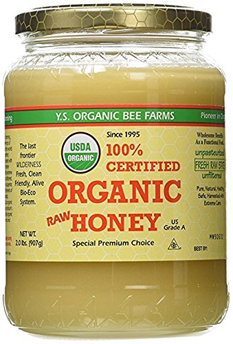 YS Organic Bee Farms CERTIFIED ORGANIC RAW HONEY 100% 2Pack (32 oz Each )