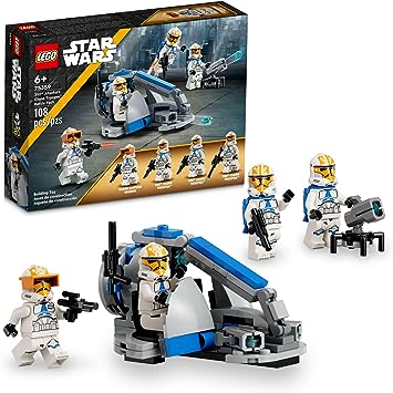 LEGO Star Wars 332nd Ahsoka’s Clone Trooper Battle Pack 75359 Building Toy Set with 4 Star Wars Figures Including Clone Captain Vaughn, Star Wars Toy for Kids Ages 6-8 or Any Fan of The Clone Wars