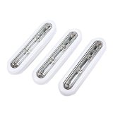 Set of 3 Gemini Stick-on Warm White LED Battery Touch Lights