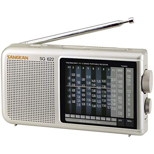 Sangean SG-622 FM/MW / SW 1-10 Compact 12 Band World Receiver