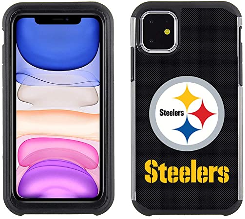 Prime Brands Group Cell Phone Case for Apple iPhone 11 - NFL Licensed Pittsburgh Steelers - Textured TeamColor (NFL-TX1-IP11-STLR)