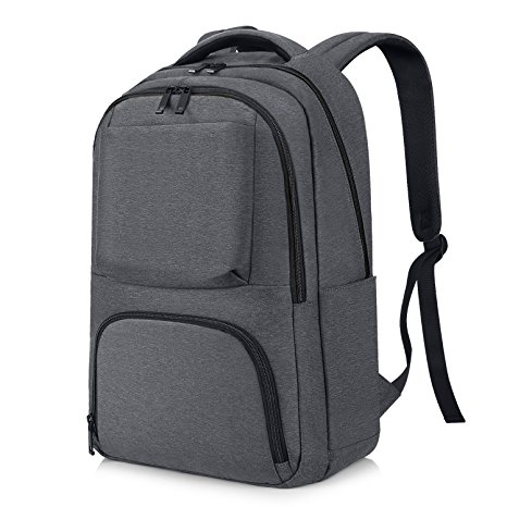 REYLEO Backpack Laptop Bag 15.6 Rucksack School Bags for Business, Work, School, Travel, Leisure, Hiking, Biking - 21L / Grey