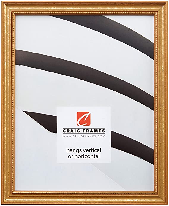 Craig Frames 314GD 12 x 18-Inch Picture Frame, Ornate Finish, 0.75-Inch Wide, Ornate Gold