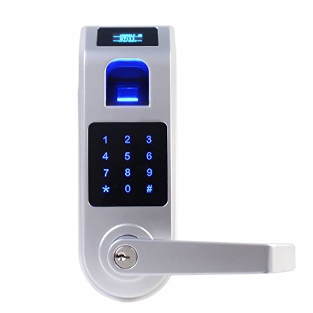 Ardwolf A10 Fingerprint Touchscreen Keyless Door Lock with Visual Menu Display