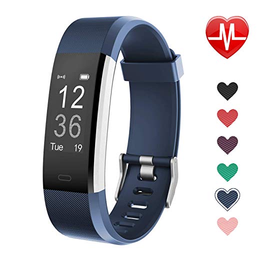 LETSCOM Fitness Tracker, Activity Tracker with Heart Rate Monitor, Step Counter, Sleep Monitor, Calorie Counter, Pedometer, IP67 Waterproof, Smart Watch for Kids Women and Men