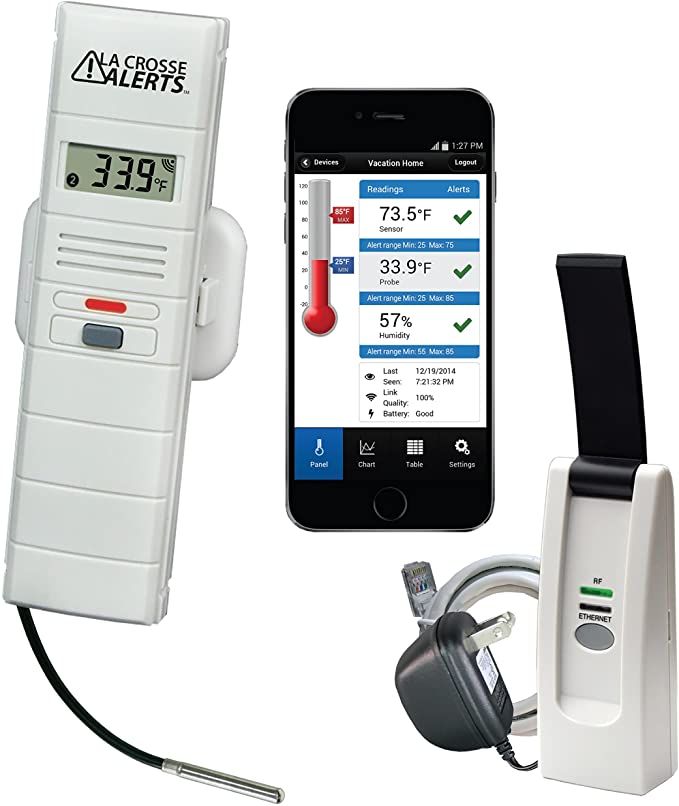 La Crosse Alerts Mobile 926-25102-GP Wireless Monitor System Set with Wet Probe