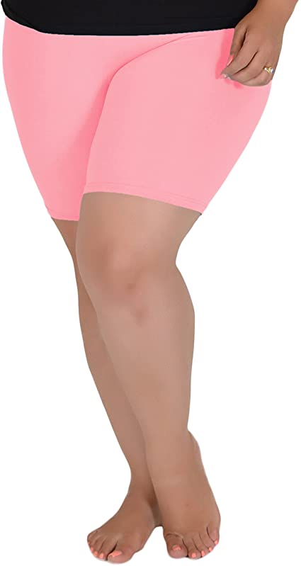 Stretch Is Comfort Women's Teamwear Cotton Plus Size Bike Shorts