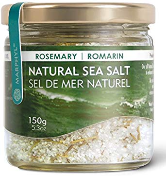 Natural Rosemary Sea Salt/Fleur de Sel - Organic - Manually harvested in Vancouver Island, Canada