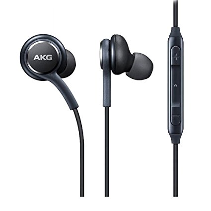 V CAN Samsung S-8, S8 Plus Earpods/ Handsfree/ AKG Earphone/ Stereo Headset With Mic & Sound Control (Black)