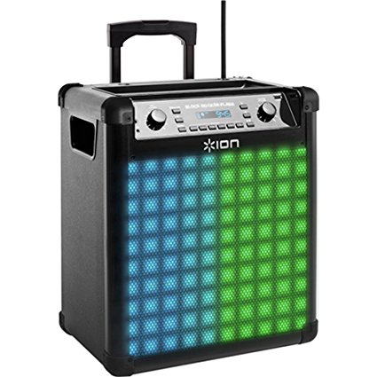 Ion Audio Block Rocker Flash | Wireless Rechargeable Speaker with Sound-Reactive Lights