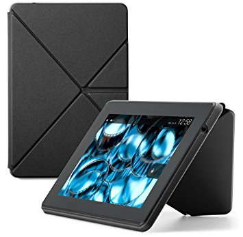 Amazon Kindle Fire HD Standing Polyurethane Origami Case (will only fit 3rd generation), Mineral Black