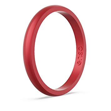 Enso Rings Halo Birthstone Silicone Ring | Made in The USA | Lifetime Quality Guarantee | Comfortable, Breathable, and Safe