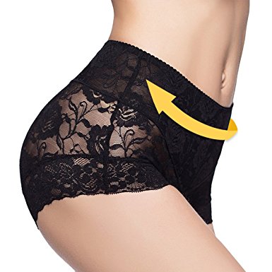 Lily High-Rise Tummy Control Lace Panties Sexy Lingerie Underwear for Women