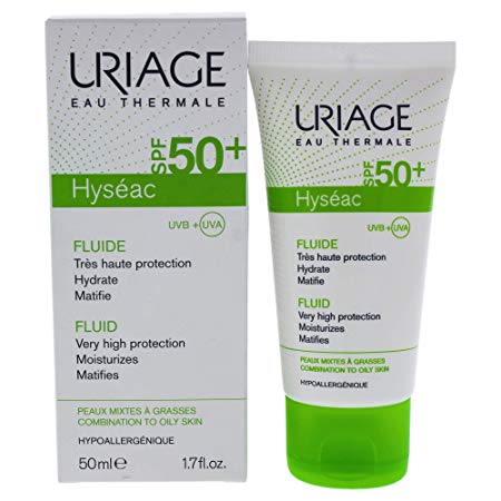 Uriage Hyseac Fluid Spf 50 1.7 Oz.