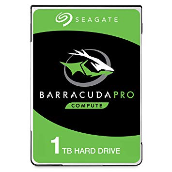 Seagate BarraCuda Pro Performance Internal Hard Drive SATA HDD 1TB 7200RPM 6Gb/s 128MB Cache 2.5-Inch - Frustration Free Packaging (ST1000LM049)