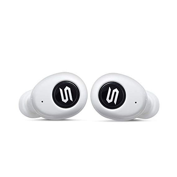 Soul Electronics ST-XS Superior High Performance True Wireless Earphones, Bluetooth Earbuds w/Charging Box, with Microphone for Android, Samsung & iPhone (White)