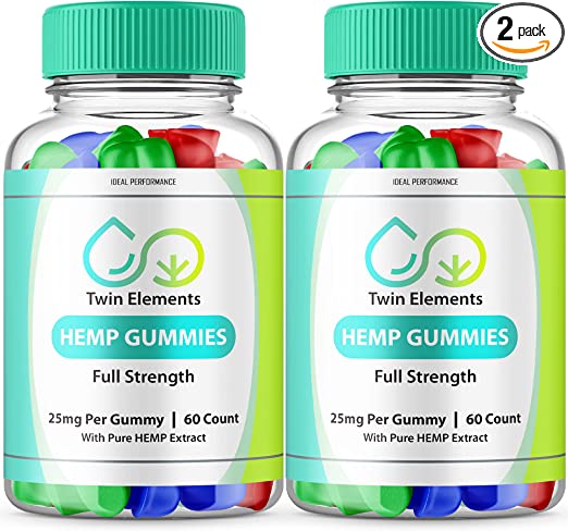 IDEAL PERFORMANCE (2 Pack) Twin Elements Gummies Twin Elements Cube Gummies CBC Code (120 Gummies)